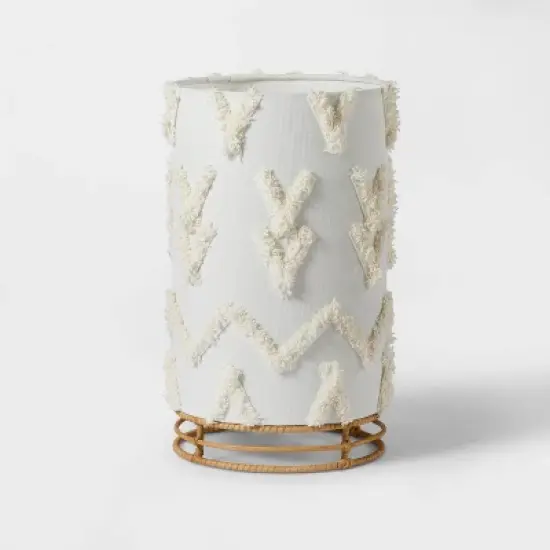 Boho Rattan Cylinder Kids' Nightlight - Pillowfort&trade; image {6}