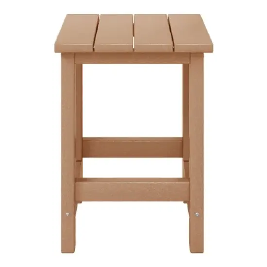 WestinTrends Malibu Kids Outdoor Patio Furniture HDPE Adirondack Square Side Table image {23}