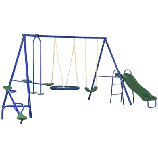 Dexmalle 616 lbs Swing Set for Backyard image {7}