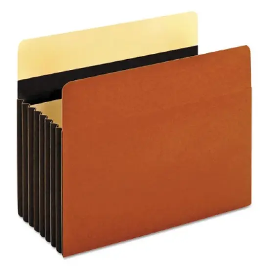 Pendaflex Heavy-Duty File Pockets, 7" Expansion, Letter Size, Redrope, 5/Box image {7}