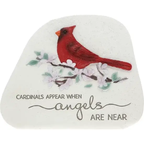 Pavilion Gift Company - Cardinals Appear - 5.5" Standing Memorial Stone - Stepping Stones and Pathways image {8}