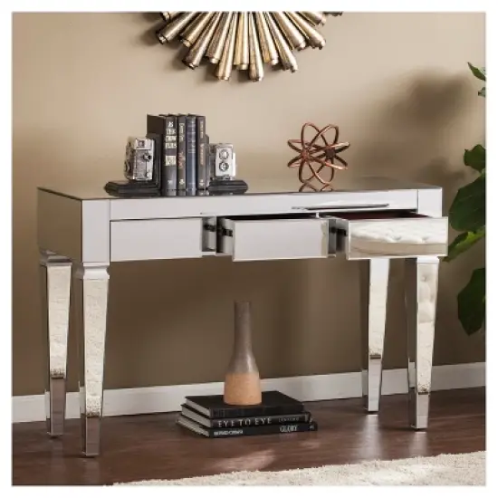 Darla Contemporary Mirrored Console Table - Aiden Lane image {3}