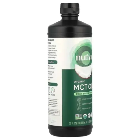 Nutiva Organic MCT Oil, 32 fl oz (946 ml) image {3}