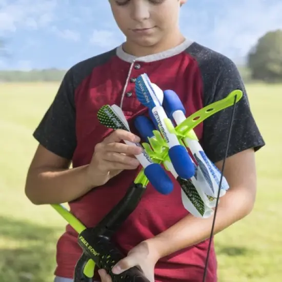 HearthSong  Bow and Arrow Set for Kids ,  32"L Bow and 6 10"L Foam-Tipped Arrows image {3}