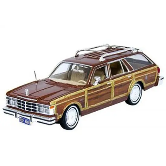 1979 Chrysler Lebaron Town and Country Burgundy 1/24 Diecast Model Car by Motormax image {1}