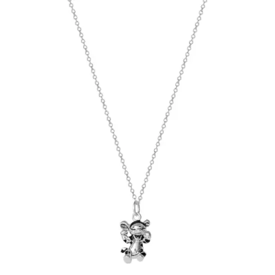 Disney Winnie the Pooh Womens Sterling Silver Tigger Pendant Necklace, 18'' image {3}
