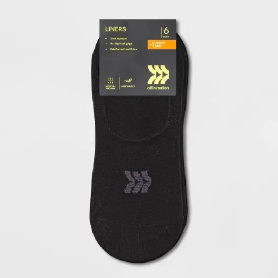 Women's Lightweight 6+1 Bonus Pack Liner Athletic Socks - All in Motion&trade; 4-10 image {1}