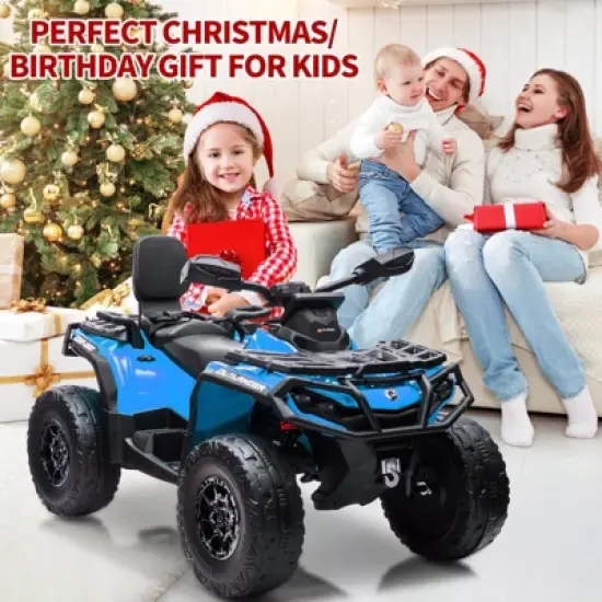 24V Kids Ride On Car, 2 Seater Licensed Can-Am Electric ATV Car for Kids, 4 Wheeler 4WD Ride On Electric Toy Car, Led, 3 Speeds image {3}