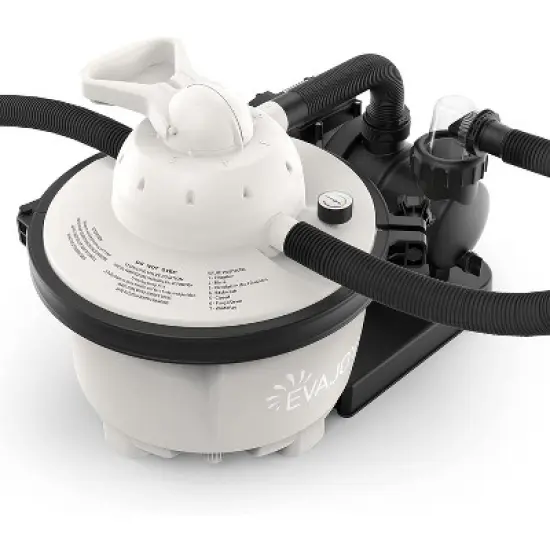 EVAJOY Sand Filter Pool Pump 2000GPH for Above Ground Swimming Pool image {4}