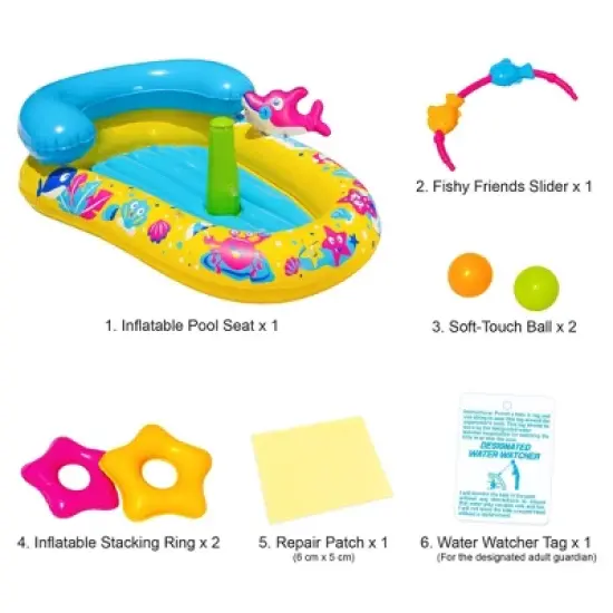 Banzai Splash Discovery Activity Center: Baby Float & Water Toys image {2}