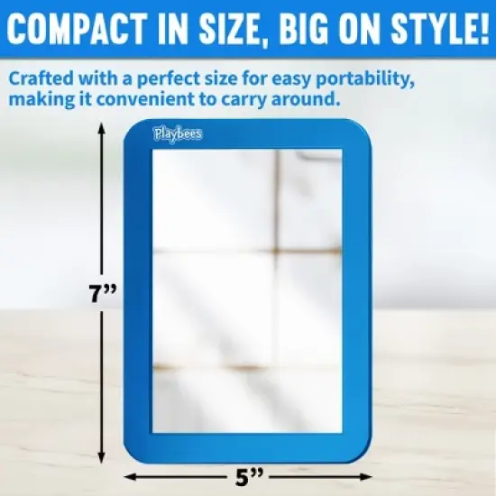 Playbees  Magnetic Mirror - Blue - 5" x 7" image {2}