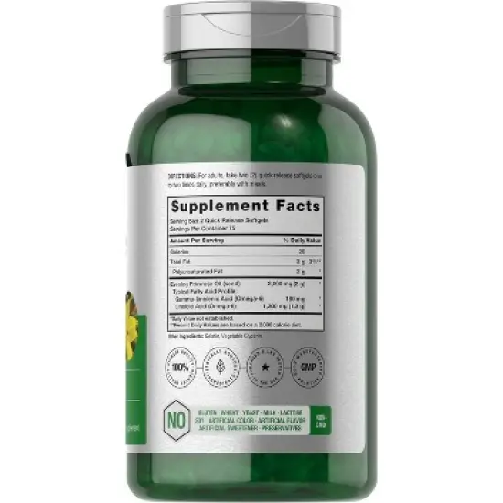 Horbaach Evening Primrose Oil 2000mg | 150 Softgels image {1}