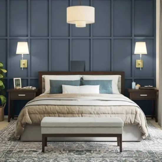 Bragg Ottoman Bench Light Gray - WyndenHall image {1}