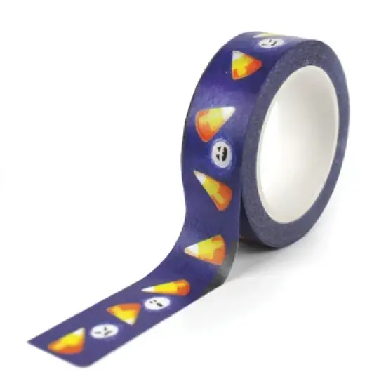 Mary Engelbreit Candy Corn Purple Crafting Washi Tape; 15mm image {2}