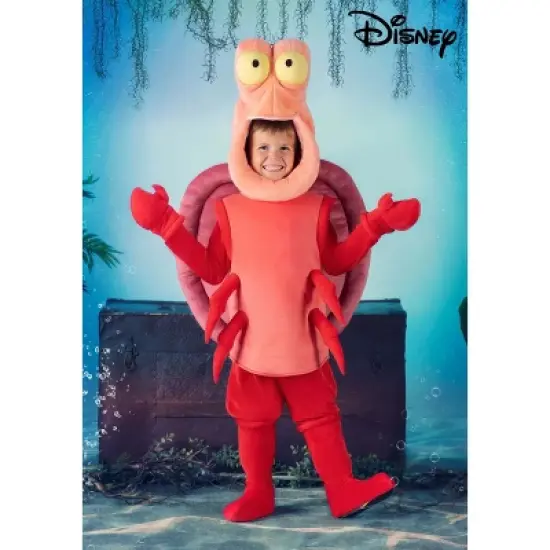 HalloweenCostumes.com Toddler Boy Disney The Little Mermaid Sebastian Halloween Costume | Kids Crab Outfit image {4}