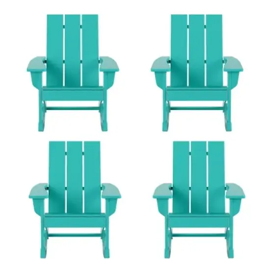 WestinTrends  Modern Adirondack Outdoor Rocking Chair (Set of 4) image {21}