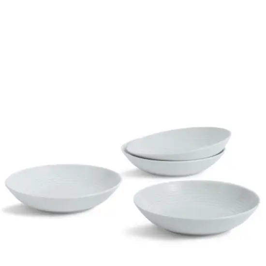 Gordon Ramsay Maze Pasta Bowl 24cm 9.5in Light Grey, Set of 4 image {1}