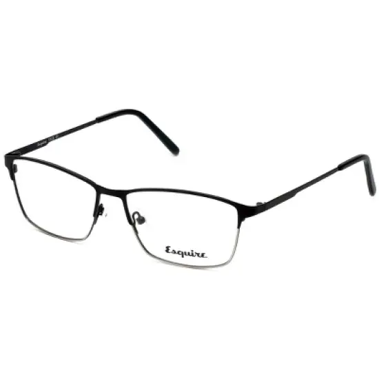 Esquire Designer Stainless Steel Reading Glasses EQ1522 BLACK 55 mm CHOOSE POWER image {1}