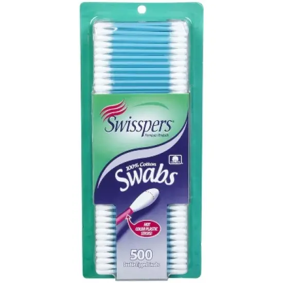 Swisspers Double Tipped Cotton Swabs 500ct image {4}