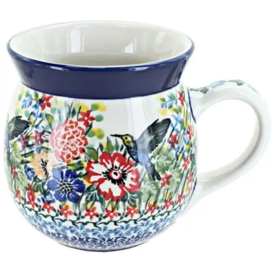 Blue Rose Polish Pottery Ceramika Artystyczna Bubble Mug image {15}