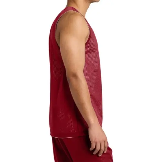 Mafoose Men's PosiCharge Reversible Mesh Moisture-Wicking Double-Layer Tank image {14}