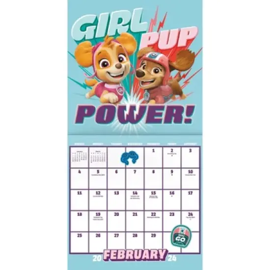 Trends International Inc. 2023-24 Wall Calendar 12"x12" Nickelodeon PAW Patrol image {2}