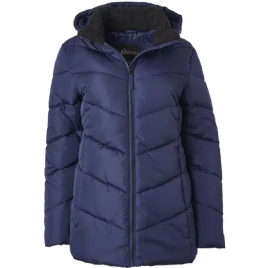 Big Chill Women's Plus Size Chevron Puffer w/ Lined collar image {4}