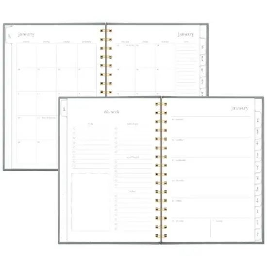 Sugar Paper Essentials 8.5"x6.5" 2026 Small Planner Green Badge image {2}