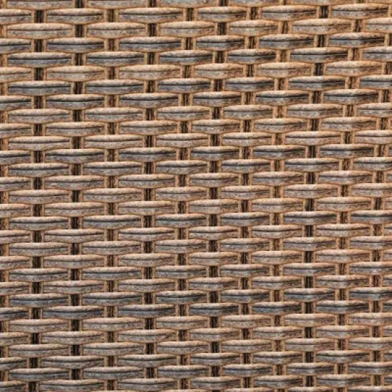 Outdoor Wicker Loveseat with Cushions - Captiva Designs image {4}