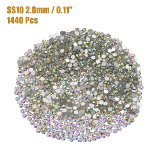 Unique Bargains Flatback Nail Glass Rhinestones 1 Pack image {4}