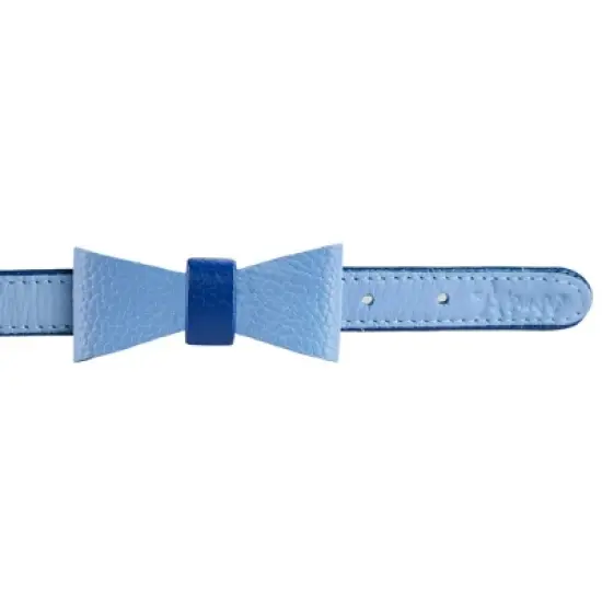 PoisePup &ndash; Luxury Pet Dog Bow Tie &ndash; Soft Premium Leather Bowtie for Small and Large Dogs - Ocean Vibes image {1}