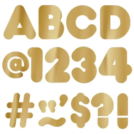 TREND Gold Metallic 4" Casual UC Ready Letters&reg; image {2}