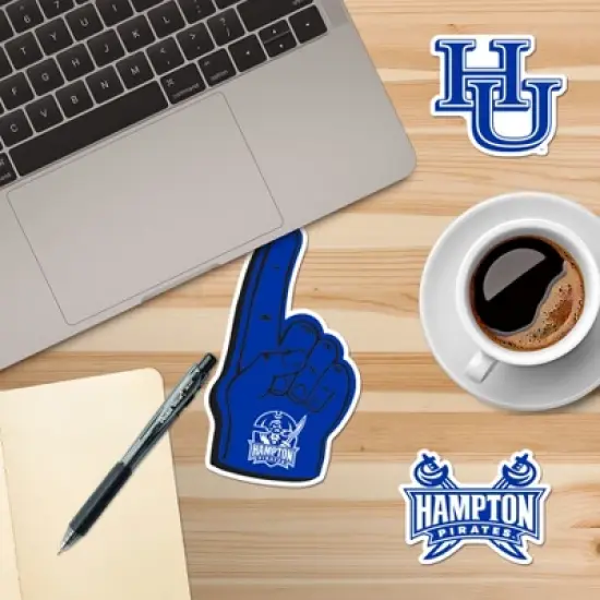 Hampton University 9ct Vinyl Large Deluxe Stickers Variety Pack image {4}