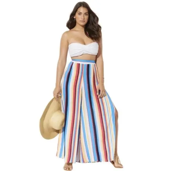 Swimsuits for All Women&rsquo;s Plus Size Mara Beach Pant with Side Slits image {3}