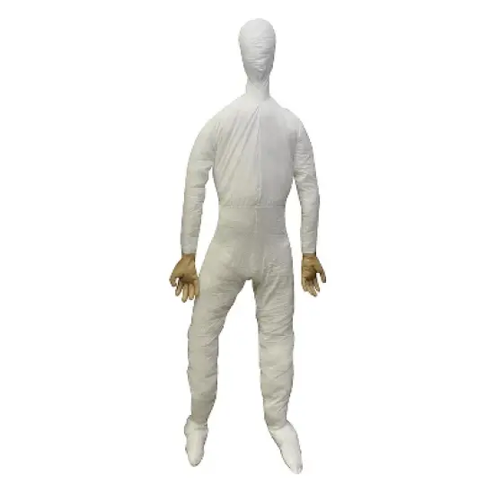 6 Ft. Life-Sized White Dummy with Hands Halloween Decoration image {1}