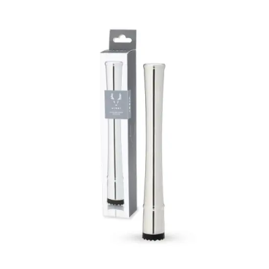 Viski Stainless Steel Muddler, Essential Bar Tools & Accessories, Craft Cocktail Accessories, 7.8 Inches, Silver Finish image {7}