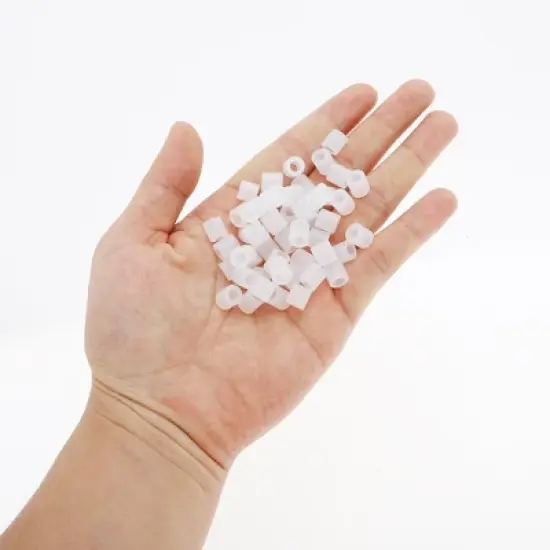 Unique Bargains Anti-scratch Pet Nail Caps White 50 Pcs image {3}