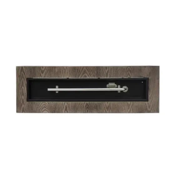 Wellington Outdoor 50000 BTU Rectangular Fire Pit Wood Pattern Brown - Christopher Knight Home image {5}