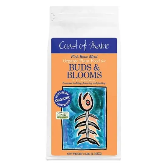 Coast of Maine OMRI Listed Fish Bone Meal Pack Organic Compost Potting Soil Blend for Container Gardens and Flower Pots, 3 Pound Bag (2 Pack) image {1}