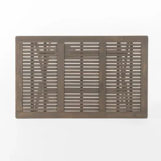 42.5"L Folding Table, Outdoor Patio Acacia Wood Folding Dining Table -ModernLuxe image {5}