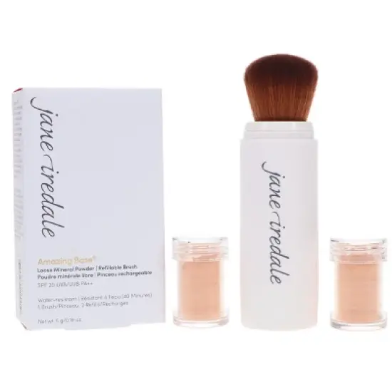 jane iredale Amazing Base Loose Mineral Powder Refillable Brush Radiant 0.18 oz image {6}
