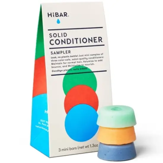 HiBAR Sampler Conditioner 3 Mini Bars - 1.3oz image {5}