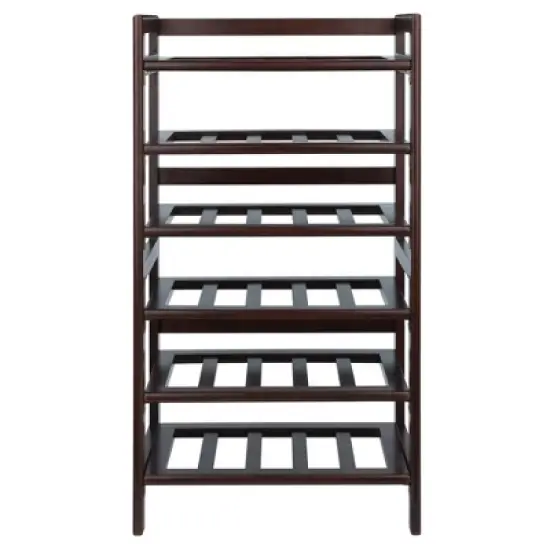 Silvi 30 Bottles Wine Rack Wood/Toasted Walnut - Winsome image {1}