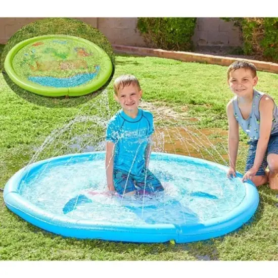 SLOOSH - 60" Sprinkler Mat Set (Shark and Dinosaur) image {4}