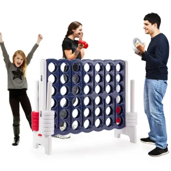 Costway Jumbo 4-to-Score 4 in A Row Giant Game Set for Family image {11}