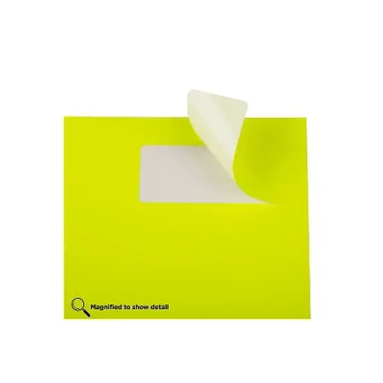 JAM Paper Laser/Inkjet Mailing Address Label 1" x 2 5/8" Neon Yellow 354328008 image {3}