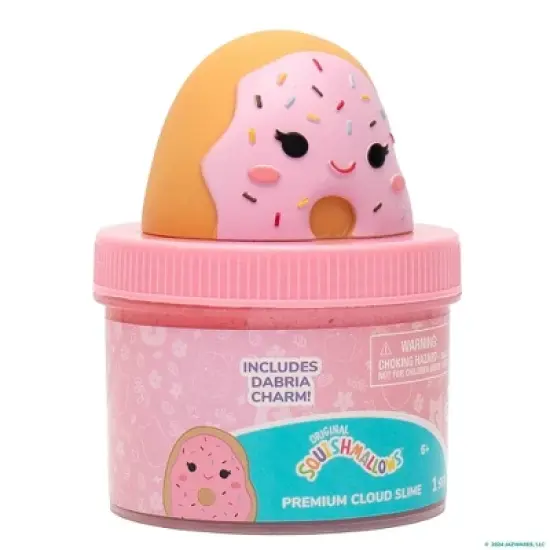 Squishmallows Jar Top Dabria Donut Scented Slimes and Putties: Gross Motor Skills Activity, 0.69oz image {1}