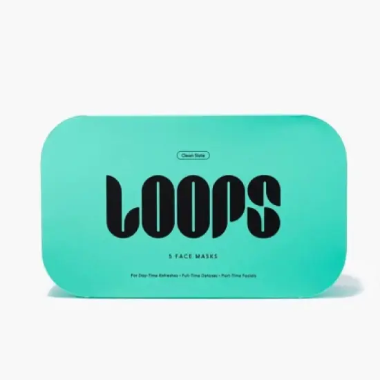 LOOPS Clean Slate Facial Mask - 5ct/5.29oz image {7}