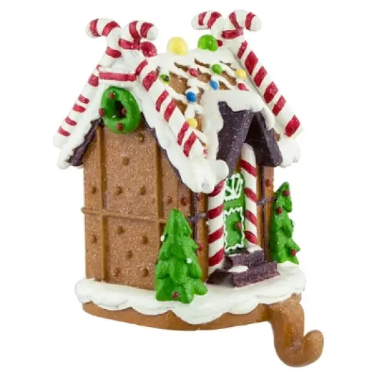Northlight 6" Gingerbread House Christmas Stocking Holder image {1}