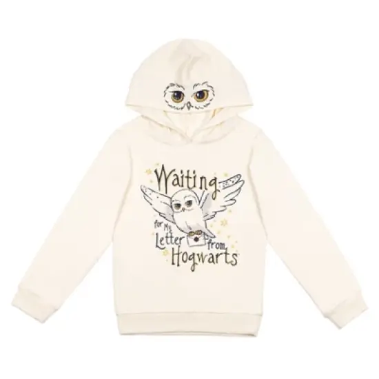 Harry Potter Hogwarts Hedwig Owl Slytherin Hufflepuff Ravenclaw Girls French Terry Pullover Hoodie Toddler to Big Kid image {6}
